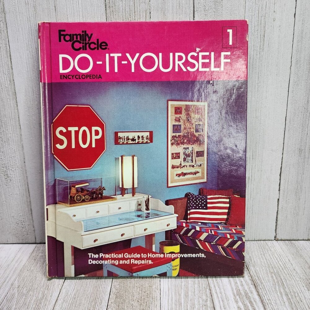 Family Circle Do it Yourself Encyclopedia Volume 1 1973 Hardcover Vintage